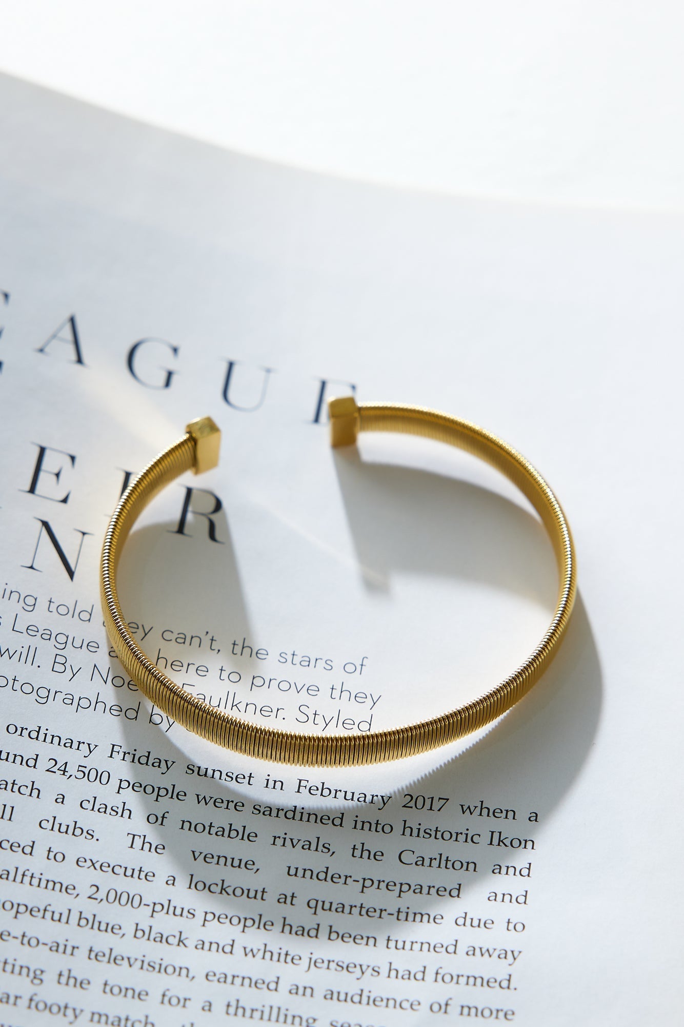 18k gullbelagt armbånd med stempel