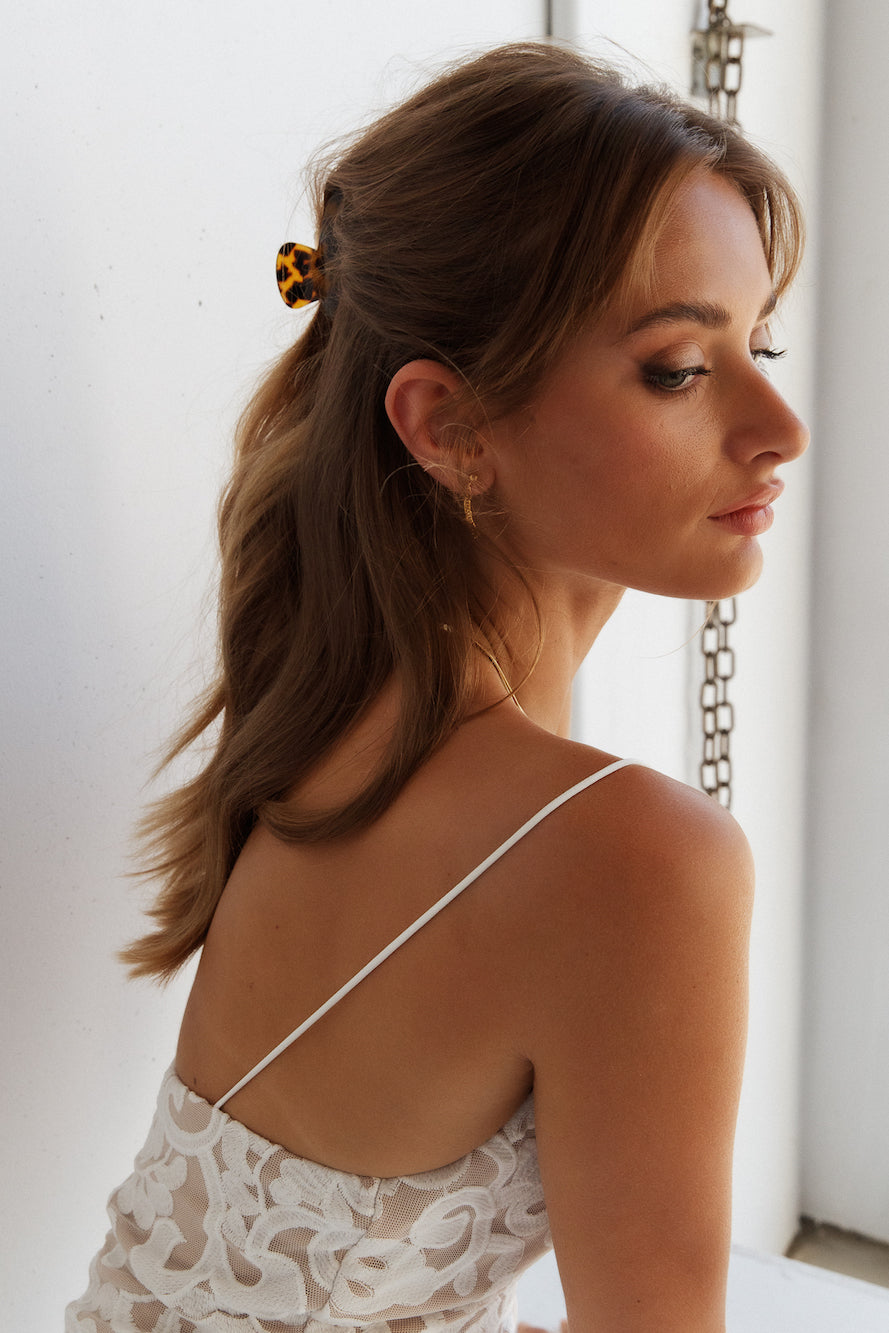 18 karat gullbelagte «Fall Into Me»-øredobber