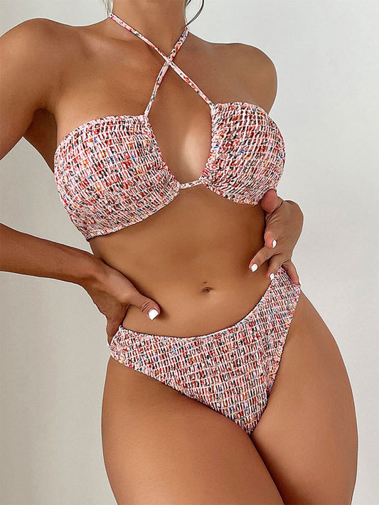 Blomster Halter Bikini Dress