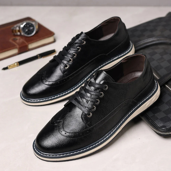 The Brogue Genuine Leather Sneaker
