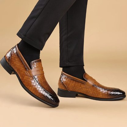 The Corté Weave Leather Loafers