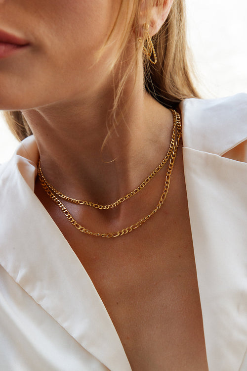 18K guldpläterad luminescens kärlek halsband guld