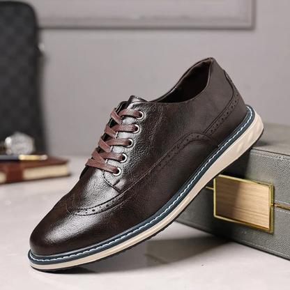 The Brogue Genuine Leather Sneaker