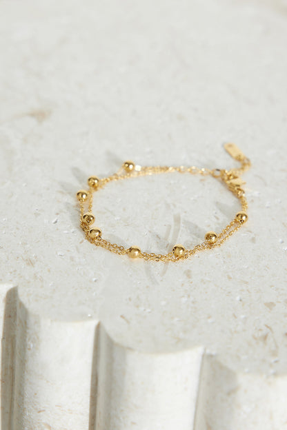 18 karat gullbelagt armbånd med nye stjerner